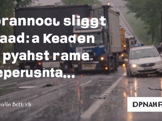 Появилось видео масштабного ДТП с грузовиками в Клепиковском районе